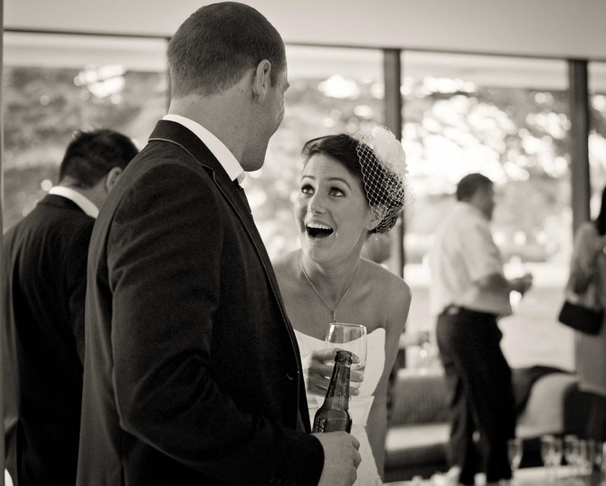 wedding photography documentary real wedding Tara Aherne Photography Ireland bride laughing